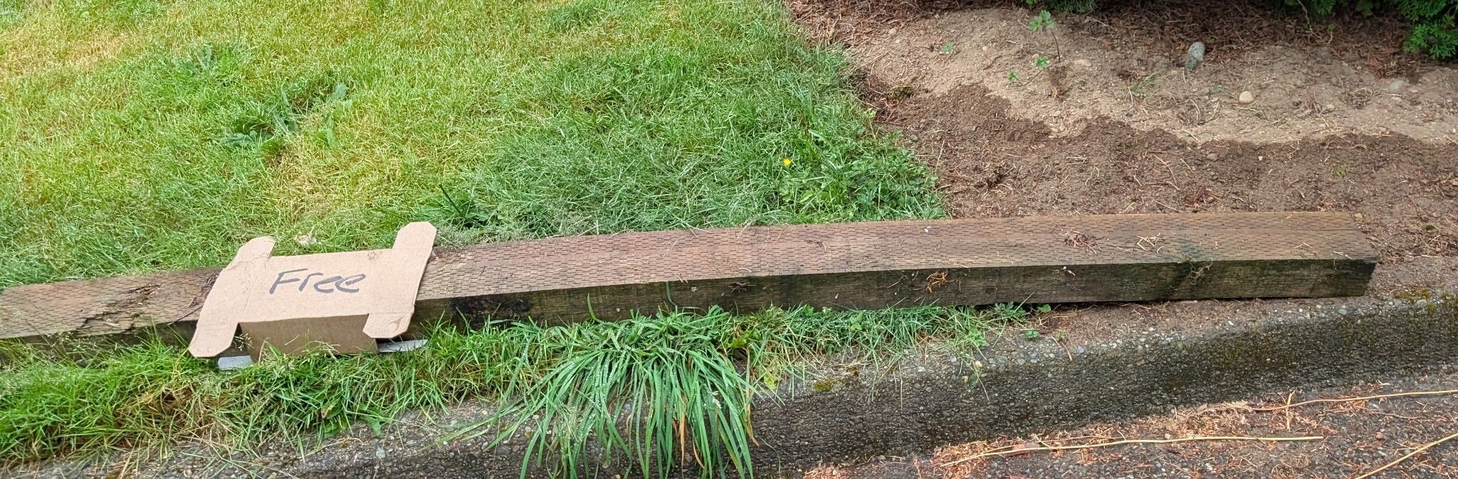 Free Railroad Tie / Treated Lumber (Not $1)