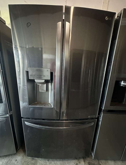 LG French Door Fridge – Black Stainless, Ice & Water