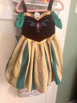 Disney Frozen Anna Girls Costume Dress