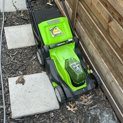 Green Works Lawn Mower Battery Not Included