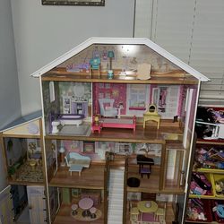 KidKraft Wooden Dollhouse with Furniture
