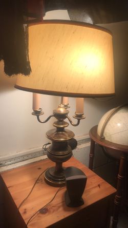 Brass table lamp