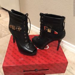 Guess Open Toe Booties 