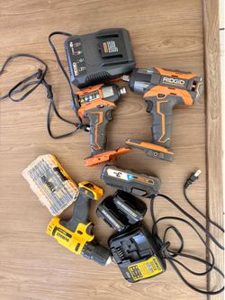 Rigid and dewalt tools