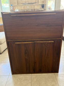 Crate and Barrel Bar Cabinet 