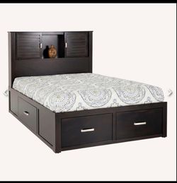storage bed with 4 drawers