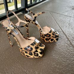 Platform Leopard Heels 