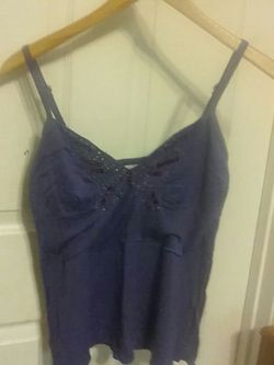 Purple spaghetti strap top