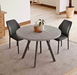 Modern gray small dining table