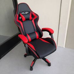 New In Box $80 Each Black With Blue Or Red Accent Gamer Gaming Game Office Computer Chair Racing Bucket Style Seat Reclinable 