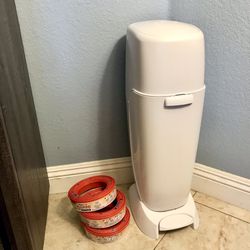 Diaper Genie Plus 3 Refill Cartridges Excellent Condition & Sanitized 