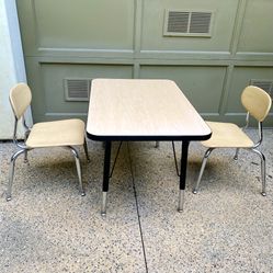 Nursery Kids Rectangular Activity Table and Chairs Set 24” x 36”