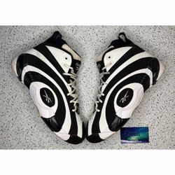 Reebok Shaqnosis Black White 10.5 Men Preowned