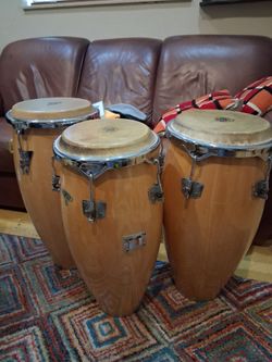 3ea. Conga drum set.