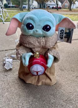 Star Wars Grogu Christmas Door Greeter 22” inches NEW