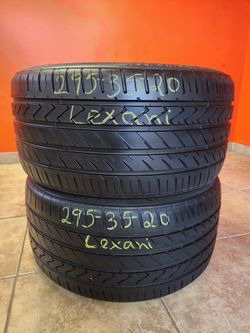 295 35R 20 LEXANI TIRES 2953520 USED TIRES (PAIR) MOUNT BALANCE INCLUDED