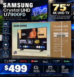 Samsung 75" Crystal UHD U7900FD 4K Smart TV BRAND NEW