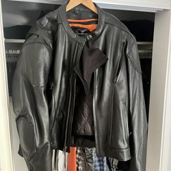 Leather Motorcycle Jacket - XElement