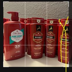 Old Spice Body Wash Lot (6 Bottles) 