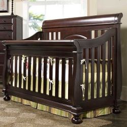 Crib that Converts to Full Sized Bed and Nightstand