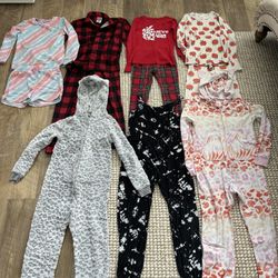 Girls Size 7/8 Fall/winter Pajamas 