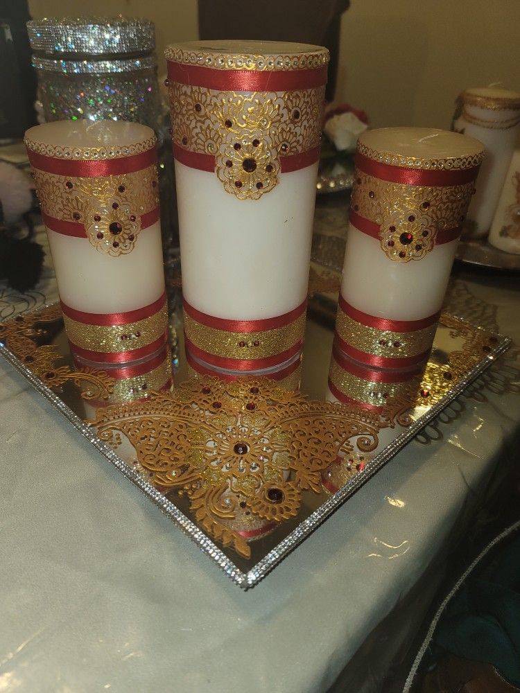 Henna Candles,wedding Candles, Decoration Candles