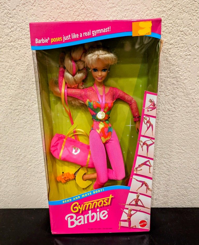 Gymnast Barbie Doll 1993 NIB 12127 Blonde Vintage Mattel