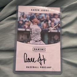 Aaron judge signed card