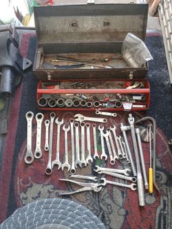 Vintage Craftsman Toolbox, and Tools