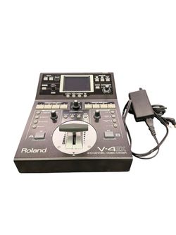 Roland V-4EX 4-Channel Digital Video Mixer Switcher HDMI w/Power Supply Adapter (AZP031117)