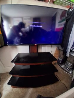 TV with media stand