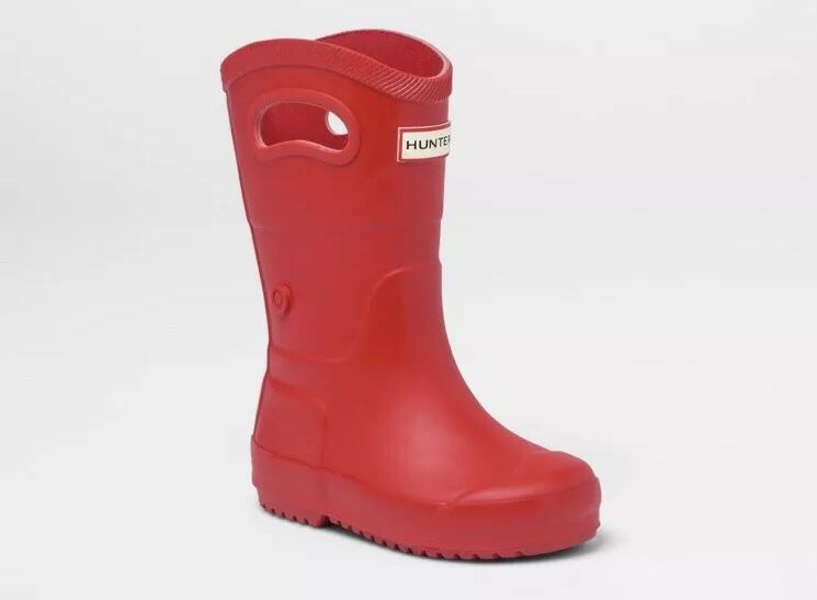 Hunter for Target Kids Size 5 Red Waterproof Rain Boots. NWT