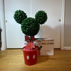 3' Disney Mickey LED Lighted Topiary Tree CHRISTMAS DECORATION in Original Box
