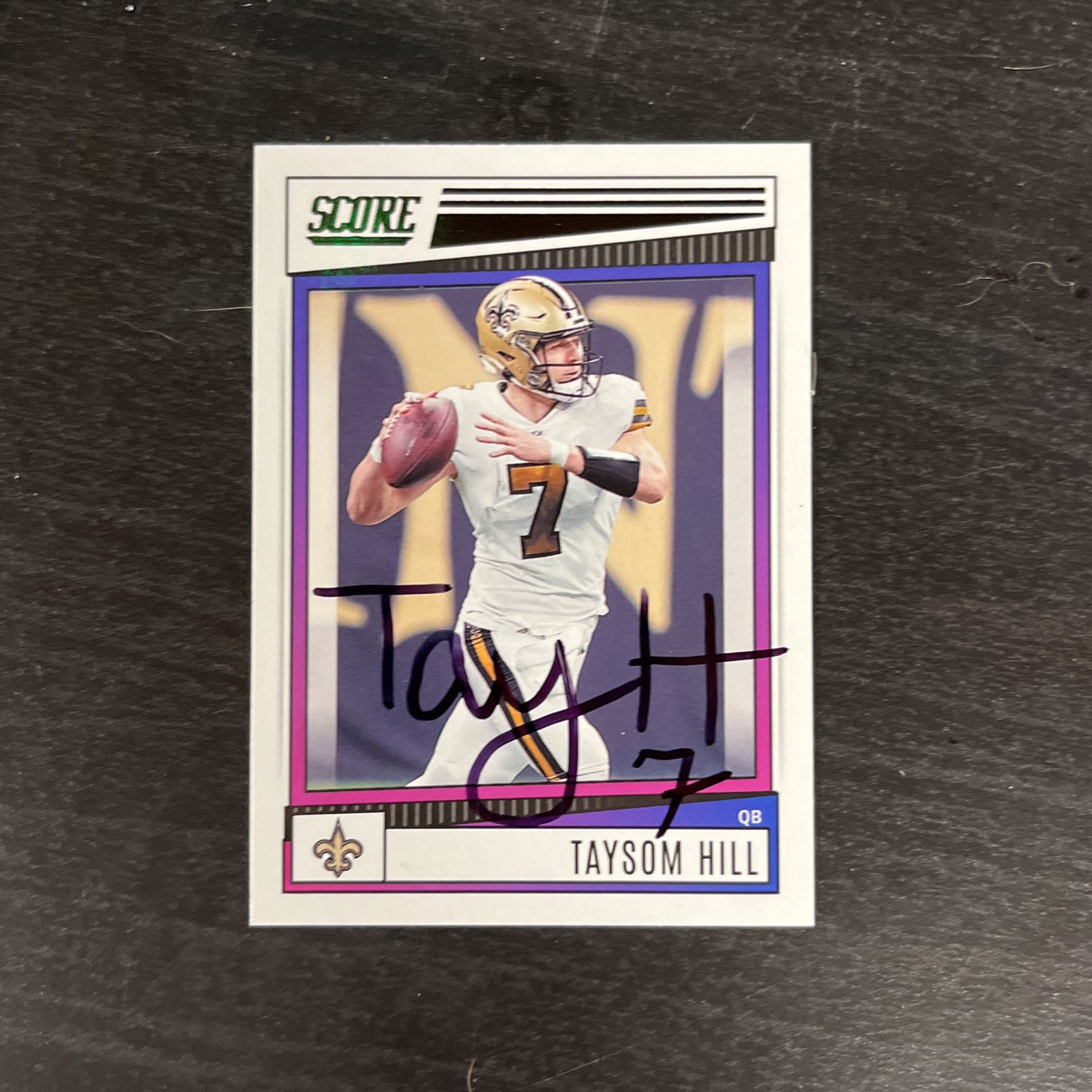 Taysom Hill Autographed Card