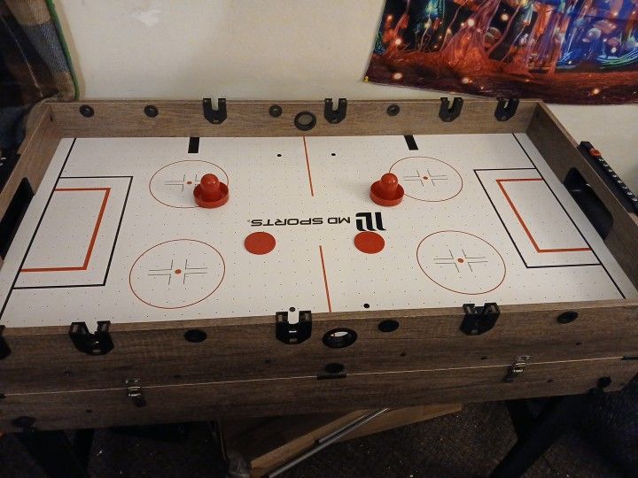 Md Sports 3 In 1 Game Table Pool Table Hockey And Foosball