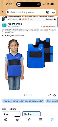 Kid weighted vest
