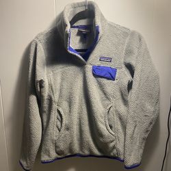 PATAGONIA Women’s Re-Tool Snap-T Fleece Pullover Grey Sz X Small