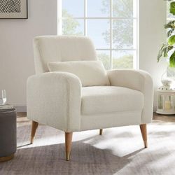 Omega Home - MCM White Sherpa Armchair