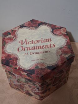 Victoria Ornaments 12 Ornaments New With Box