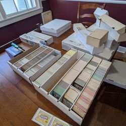 Vintage trading cards. Mostly baseball plus football, basketball, golf