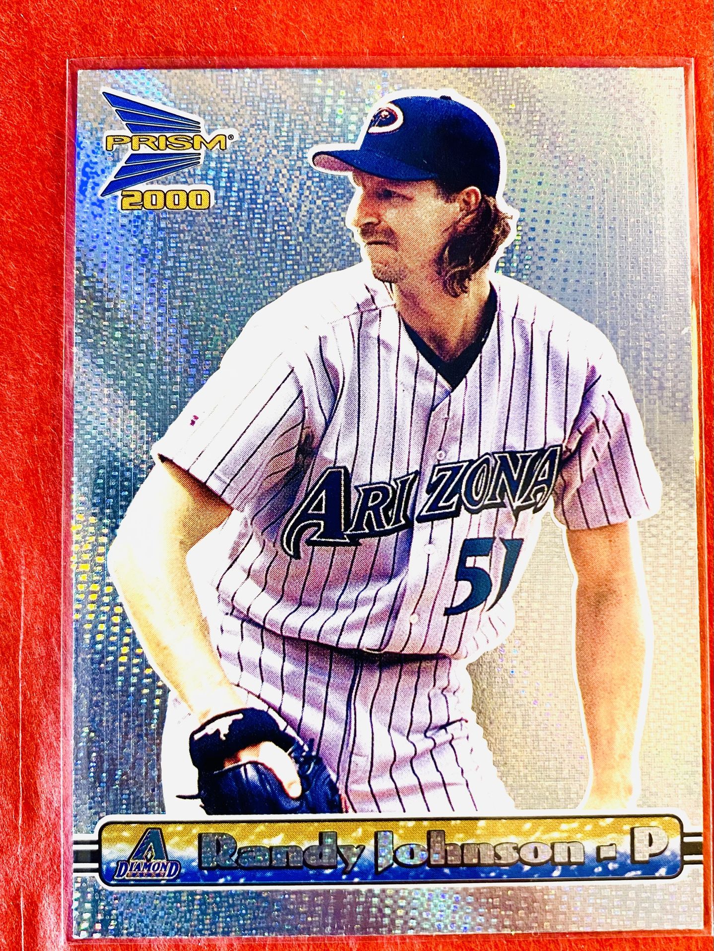 Randy Johnson 2000 Pacific Prism Hologram Card