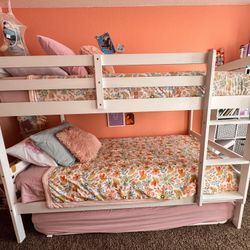 White Bunk Bed Twin