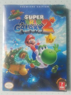 Brand New Sealed Super Mario Galaxy 2 Premiere Edition Strategy Guide w/ Poster