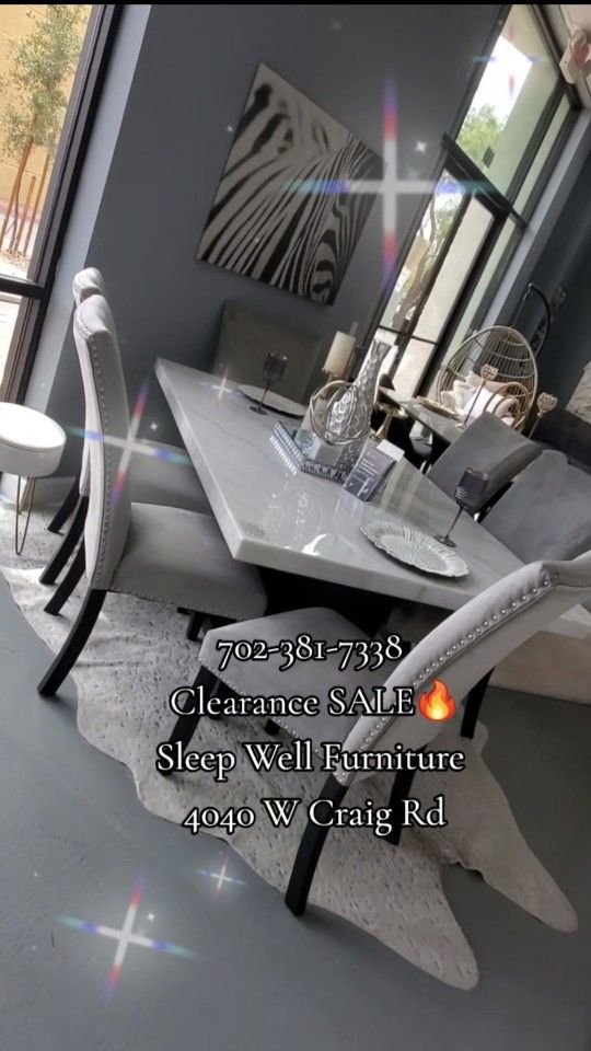 🇺🇸 ✨️ Dining Table Chair Sets! Furniture Sectionals, Queen Bedrooms Avail