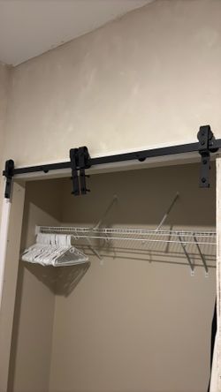 64” bifold sliding barn door