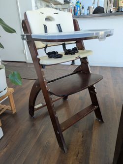 Beyond Junior Wooden High Chair with Tray