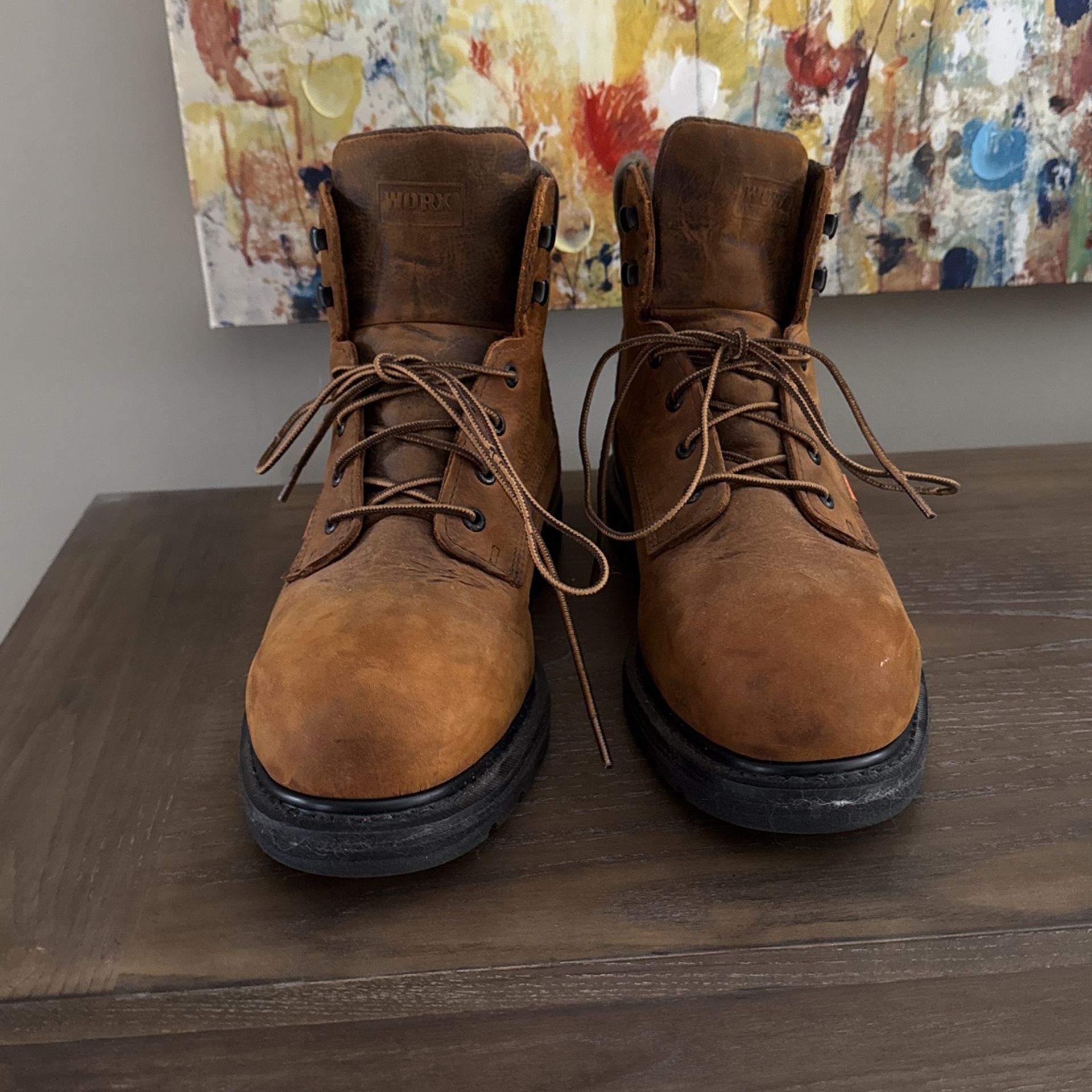Red Wing Worx Steel Toe Boots Size 12