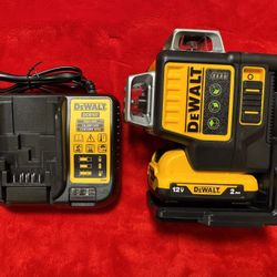 2025 NEW Dewalt 3 Sides*360 Degree Vertical 12V Lithium Battery 12 Lines Laser Level Horizontal Green Meter Outdoor TOOL