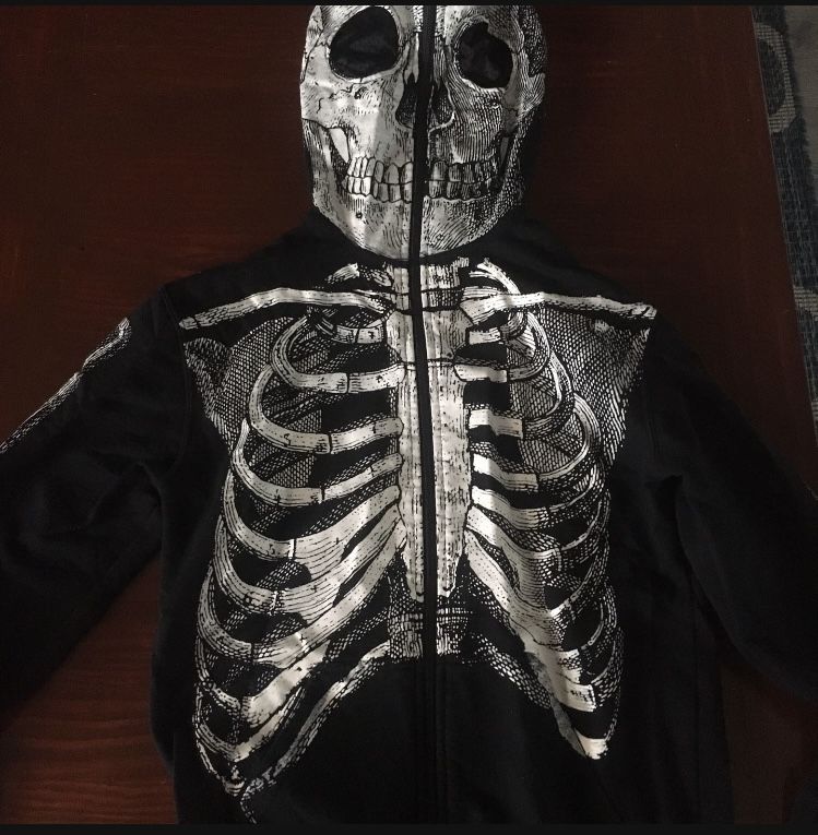ShoutHouse Full Face Zip Up Hoodie Adult Size S