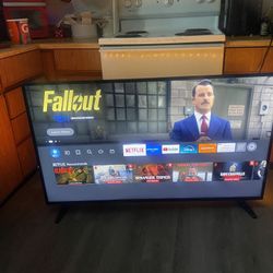 55 Inch 4k Fire TV With Led Strip On Back Multiple Colors 